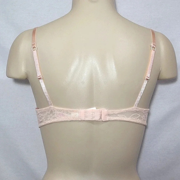 36D Xhilaration Lace Push-Up T-Shirt Underwire Bra Feather Peach NWT - Picture 4 of 6